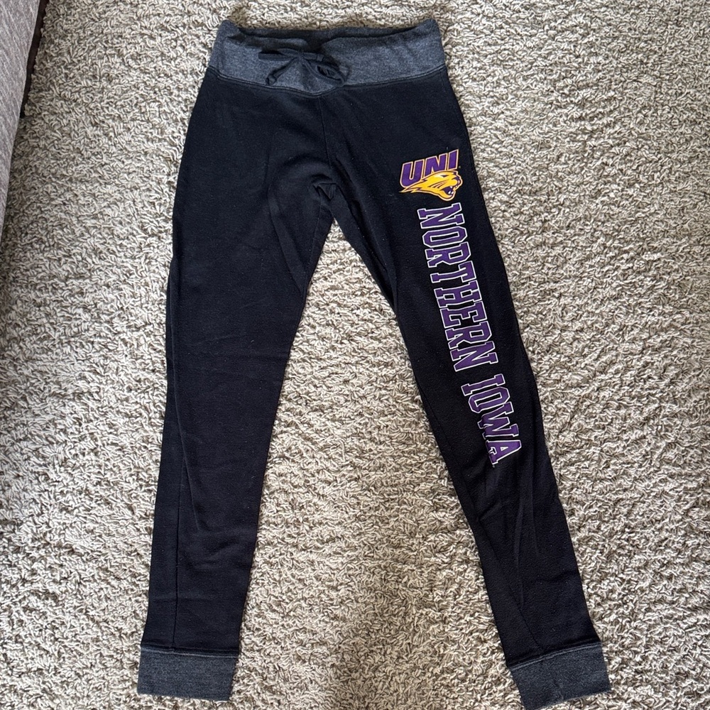 UNI Northern Iowa Women's Black Joggers